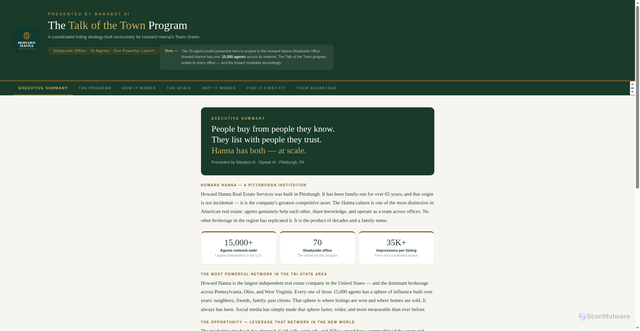 Security scan screenshot of https://hh-talk-of-the-town-program-evi6trw0kq.edgeone.app/