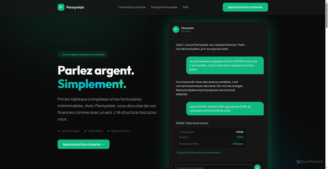 Security scan screenshot of https://askpennywize.com/