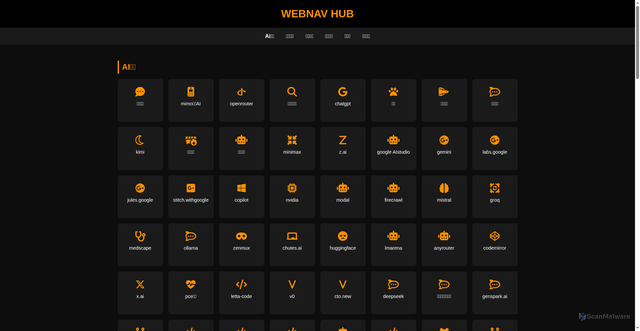 Security scan screenshot of https://navweb-d5yaec4vmh.edgeone.app/