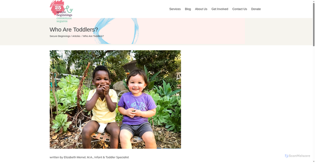 Security scan screenshot of https://securebeginnings.org/resources/who-are-toddlers/