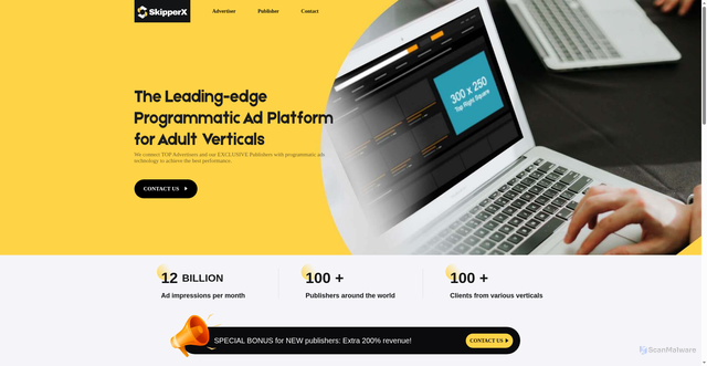 Security scan screenshot of https://skipperx.net