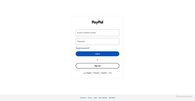 Security scan screenshot of http://sc-paypal.vercel.app/