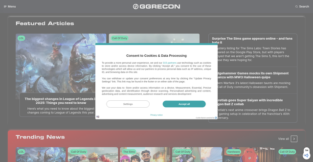 Security scan screenshot of https://ggrecon.com