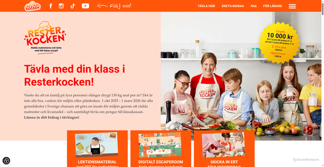 Security scan screenshot of https://www.resterkocken.se/