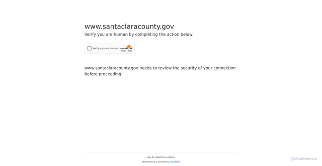 Security scan screenshot of https://www.santaclaracounty.gov/