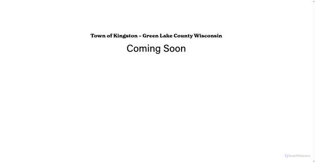 Security scan screenshot of https://www.townofkingstongreenlakecountywi.gov/
