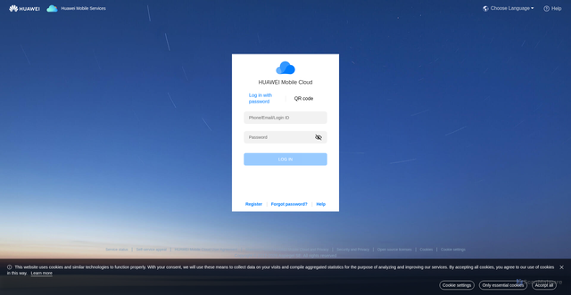 Security scan screenshot of https://cloud.huawei.eu