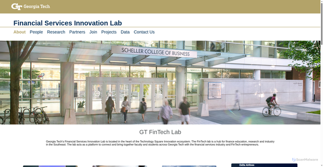 Security scan screenshot of https://fintech.gatech.edu/