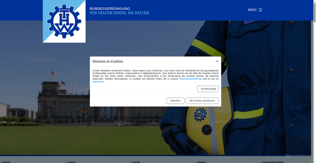 Security scan screenshot of https://thw-bv.de/