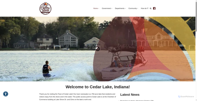 Security scan screenshot of https://cedarlakein.gov/