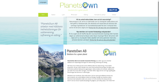 Security scan screenshot of https://naturligvattenrening.se