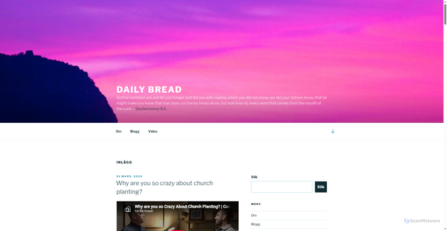 Security scan screenshot of https://daily-bread.se
