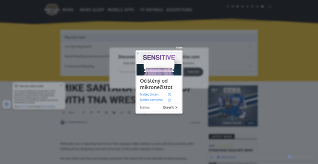 Security scan screenshot of https://www.wrestling-online.com/tna/mike-santana-finishes-up-with-tna-wrestling/