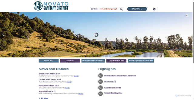 Security scan screenshot of https://novatosan.com/