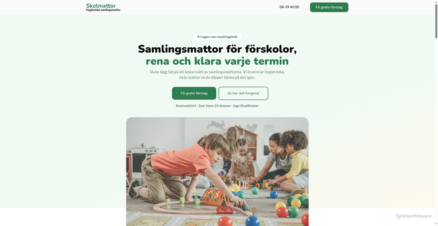 Security scan screenshot of https://skolmattor.se
