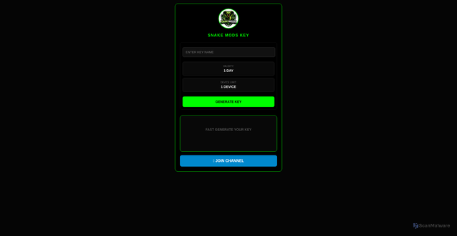 Security scan screenshot of https://snake-mods-key-n7uyabqrop.edgeone.app/