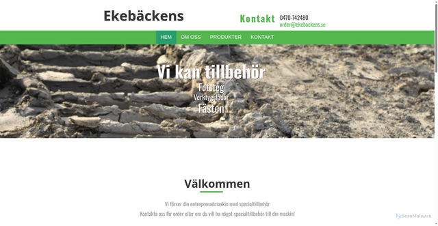 Security scan screenshot of https://ekebackens.se
