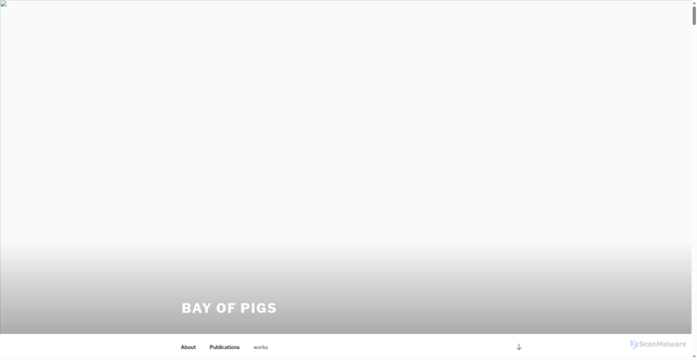 Security scan screenshot of https://bayofpigs.se