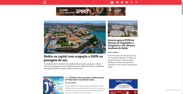 Security scan screenshot of https://expressodasilhas.cv