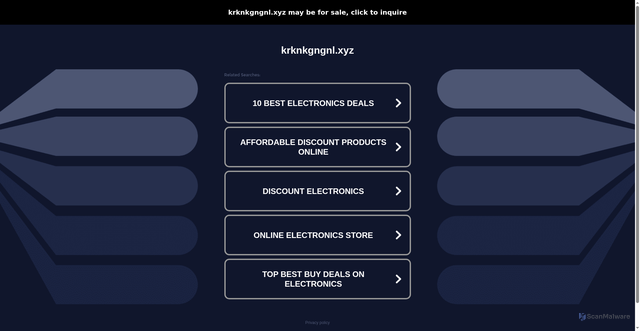 Security scan screenshot of https://www.krknkgngnl.xyz