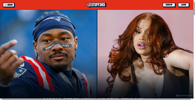 Security scan screenshot of https://stuff365.com