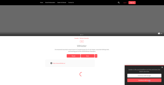 Security scan screenshot of https://seeker.io/place/2yZys1U9L/whistler-british-columbia-canada