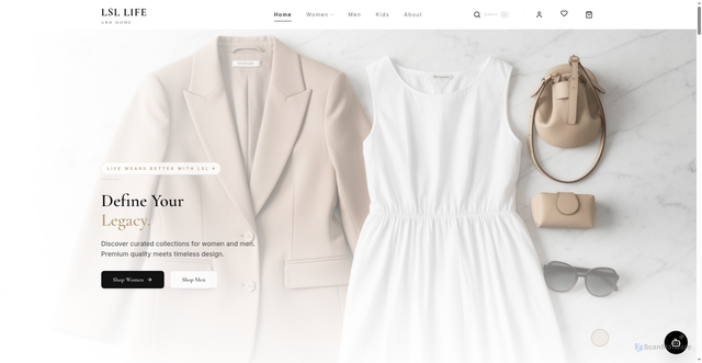 Security scan screenshot of https://www.lsllife.in/