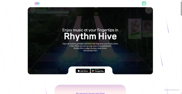 Security scan screenshot of https://rhythmhive.drimage.com
