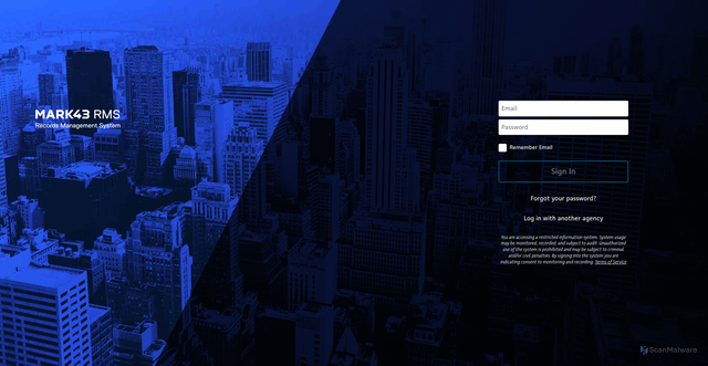 Security scan screenshot of https://madera-chowchilla-ca-cad.mark43.com