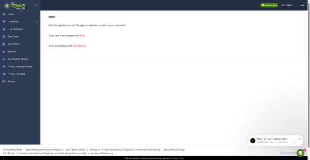 Security scan screenshot of https://www.toptennistips.com/tennis-predictions/wta/japan-open---osaka/tereza-valentova---olga-danilovic/