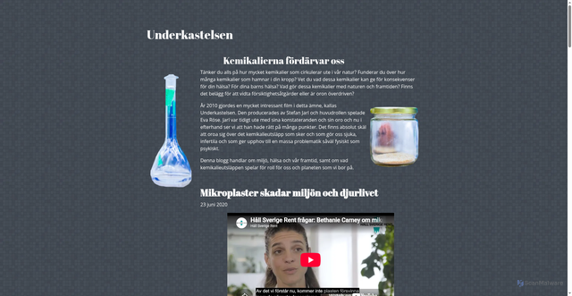 Security scan screenshot of https://underkastelsen.se