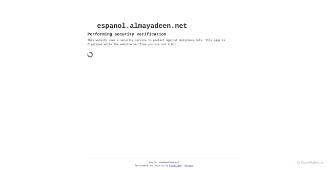 Security scan screenshot of https://espanol.almayadeen.net/tags/Estados%20Unidos