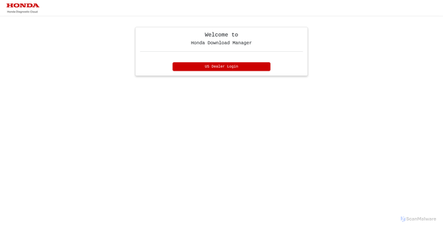 Security scan screenshot of https://hdm.hondadiagnostics.com