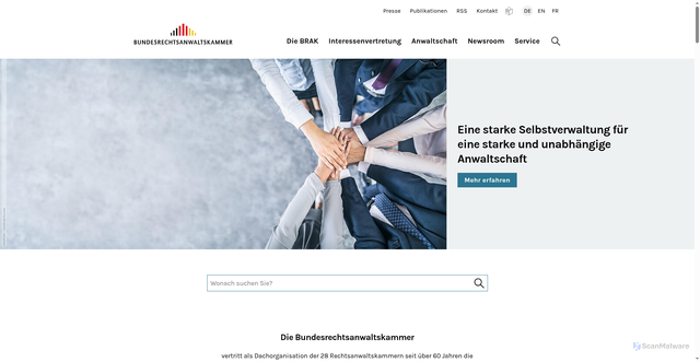 Security scan screenshot of https://www.brak.de