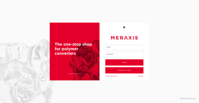 Security scan screenshot of https://customer.meraxis-group.com