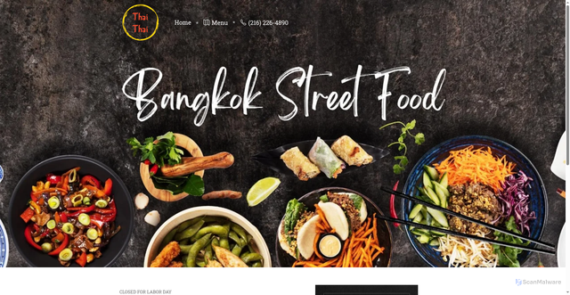 Security scan screenshot of https://thaithailakewood.com/