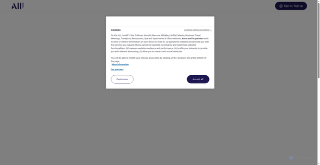 Security scan screenshot of https://secure.accor.com/managebookings/index.en.shtml
