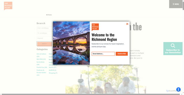 Security scan screenshot of https://www.visitrichmondva.com/blog/post/celebrate-juneteenth-in-the-richmond-region/