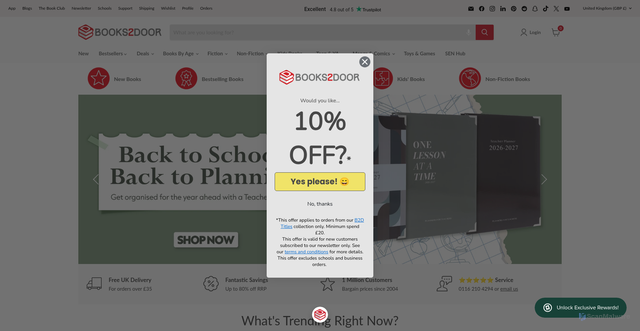 Security scan screenshot of https://www.books2door.com