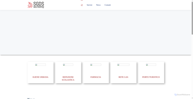 Security scan screenshot of https://www.sangiorgioservizi.it/