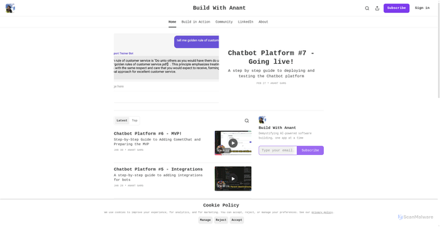 Security scan screenshot of https://anantgarg.com/