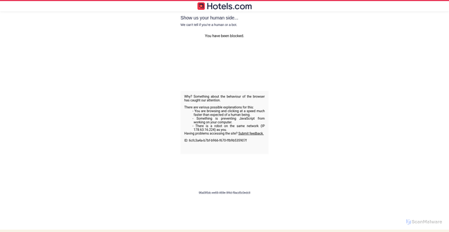 Security scan screenshot of https://au.hotels.com/go/indonesia/bali