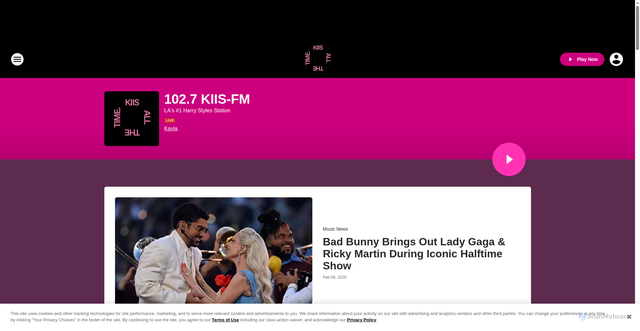 Security scan screenshot of https://kiisfm.iheart.com