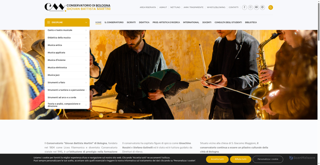Security scan screenshot of https://consbo.it/