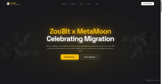 Security scan screenshot of https://zoobit-network.org/
