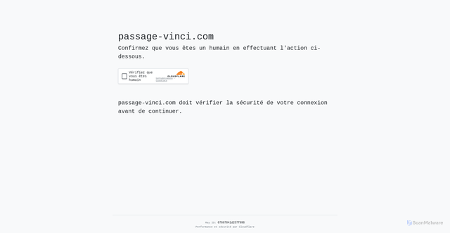 Security scan screenshot of https://www.passage-vinci.com/