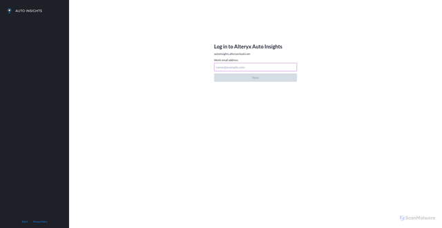 Security scan screenshot of https://autoinsights.alteryxcloud.com