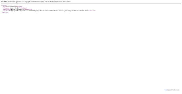Security scan screenshot of https://linc-campaign-media.s3.amazonaws.com