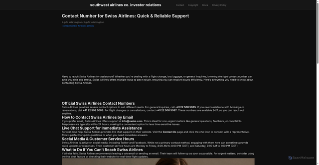 Security scan screenshot of https://jagatnovasphere-dpa4iss0cpip.edgeone.app/contact-number-for-swiss-airlines.html