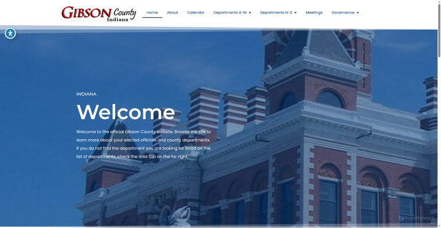 Security scan screenshot of https://gibsoncounty-in.gov/